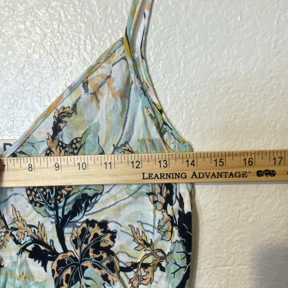 Vintage Diane Von Furstenburg Floral Midi Slip Dress Size 4 - Picture 7 of 8